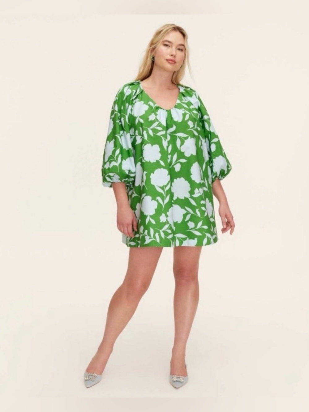 Kate Spade New York x Target Classic Rose Poplin Long Sleeve Mini Dress